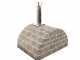 AgriEuro Top-Line Family Stone Grigio - Outdoor Wood-fired Pizza Oven 80X60 - 4 Pizzas