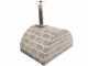 AgriEuro Top-Line Family Stone Grigio - Outdoor Wood-fired Pizza Oven 80X60 - 4 Pizzas
