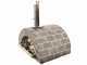 AgriEuro Top-Line Family Stone Grigio - Outdoor Wood-fired Pizza Oven 80X60 - 4 Pizzas
