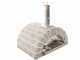 AgriEuro Top-Line Family Stone Grigio - Outdoor Wood-fired Pizza Oven 80X60 - 4 Pizzas