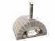 AgriEuro Top-Line Family Stone Grigio - Outdoor Wood-fired Pizza Oven 80X60 - 4 Pizzas