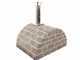 AgriEuro Top-Line Family Stone Grigio - Outdoor Wood-fired Pizza Oven 80X60 - 4 Pizzas