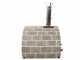 AgriEuro Top-Line Family Stone Grigio - Outdoor Wood-fired Pizza Oven 80X60 - 4 Pizzas