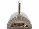 AgriEuro Top-Line Family Stone Grigio - Outdoor Wood-fired Pizza Oven 80X60 - 4 Pizzas