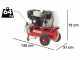Krisone 580 Petrol Engine-driven Air Compressor - 6,5 HP Sbaraglia Engine