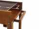 FLIPPER 50 Wood-fired Barbecue - 45x50 cm Grid - Frame in Weathering Steel