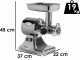 FAMA TS12 Electric Meat Mincer - Stainless Steel Removable Grinding Unit- Single-phase - 230V/ 1.0 hp
