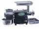 FAMA TGI22 Electric Meat Mincer - with Integrated Grater - Removable Grinding Unit in Food-grade Cast Iron - Single-phase - 230 V / 1.5 hp