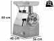 FAMA TI22R Electric Meat Mincer - Body and Grinding Unit in Stainless Steel - Three-phase - 400 V/2.0 hp