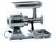 FAMA TSK12 UNIKO Electric Meat Mincer - Polished Aluminium Body - Stainless Steel Removable Grinding Unit- Three-phase - 400V/1.0hp