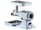 FAMA TSK12 UNIKO Electric Meat Mincer - Polished Aluminium Body - Stainless Steel Removable Grinding Unit- Three-phase - 400V/1.0hp
