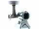 FAMA TS8 Electric Meat Mincer - Body in Polished Aluminium - Stainless Steel Grinding Unit - 0.5HP/230V