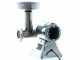 FAMA TS8 Electric Meat Mincer - Body in Polished Aluminium - Grinding Unit in Aluminium - 0.5HP/230V