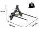 Blackstone B-BF 1100 - Tractor-mounted forks - 3-point hitch connection 