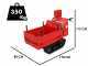 Ceccato Olindo Tritone BIG CINGO - Self-propelled track-mounted garden shredder on wheelbarrow - Honda GX390 engine