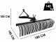 Blackstone B-HLRK 180 Heavy Tractor-mounted Landscape Rake with 3-point Hitch