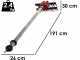Zanon Olivar Electric AL 300 Battery-powered Electric Olive Harvester, 191/316 cm - Telescopic Aluminium Pole