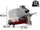 BERKEL Red Line 250 Red - Meat Slicer with 250mm Chrome-plated Steel Blade - CE professional