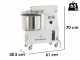 SPIRALMAC SV20 - Spiral Mixer - Three-phase - 2 speeds - 20 Kg