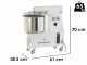 SPIRALMAC SV20HH - High hydration spiral mixer - Three-phase - 2 speeds - 20 Kg