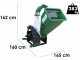 GreenBay GB-WTRC 150 - Tractor-mounted garden shredder - Drum rotor