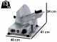 FAC S220 - Meat Slicer with 220 mm Blade - Easy-to-clean parts - 185W