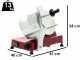 FAC S220 Red - Meat Slicer with 220 mm blade - Sharpener Included - 185W