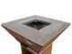COLORADO Wood-fired Barbecue - 4 Stainless Steel Plates - Frame in Weathering Steel