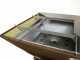 COLORADO Wood-fired Barbecue - 4 Stainless Steel Plates - Frame in Weathering Steel