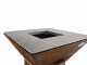 COLORADO Wood-fired Barbecue - 4 Stainless Steel Plates - Frame in Weathering Steel