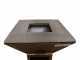 COLORADO Wood-fired Barbecue - 4 Stainless Steel Plates - Frame in Weathering Steel