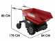 GeotechPro Mini Dumper CAR E500 e-Lift - Battery-powered dumper truck 500Kg
