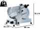 FAC F 250 R - Meat Slicer with 250 mm Blade - Easy-to-clean parts - Fixed Sharpener