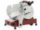 FAC F 250 R Red - Meat Slicer with 250 mm Blade - Easy-to-clean parts  - Fixed Sharpener