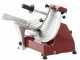FAC F 250 R Red - Meat Slicer with 250 mm Blade - Easy-to-clean parts  - Fixed Sharpener