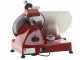 FAC F 250 R Red - Meat Slicer with 250 mm Blade - Easy-to-clean parts  - Fixed Sharpener