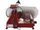 FAC F 250 R Red - Meat Slicer with 250 mm Blade - Easy-to-clean parts  - Fixed Sharpener
