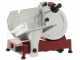 FAC F 250 R Red - Meat Slicer with 250 mm Blade - Easy-to-clean parts  - Fixed Sharpener