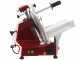 FAC F 250 R Red - Meat Slicer with 250 mm Blade - Easy-to-clean parts  - Fixed Sharpener