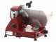 FAC F 250 R Red - Meat Slicer with 250 mm Blade - Easy-to-clean parts  - Fixed Sharpener