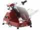 FAC F 250 R Red - Meat Slicer with 250 mm Blade - Easy-to-clean parts  - Fixed Sharpener