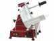 FAC F 250 R Red - Meat Slicer with 250 mm Blade - Easy-to-clean parts  - Fixed Sharpener