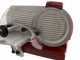 FAC F 250 R Red - Meat Slicer with 250 mm Blade - Easy-to-clean parts  - Fixed Sharpener