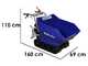 BullMach HELIOS 320 D Tracked Power Barrow - Manual dumper with 320 Kg Max load capacity