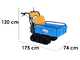 EuroMech EM400H-Agri Tracked Power Barrow - Extendable barrow with 400 Kg load capacity