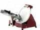 FAC F 300 R RED - Electric Gravity Meat Slicer - 300 mm Blade - Painted Aluminium Alloy Body
