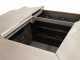 GRINGO B038 Wood-fired Barbecue - 4 Stainless Steel Cooking Plates - Frame in Weathering Steel
