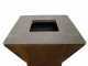 GRINGO B038 Wood-fired Barbecue - 4 Stainless Steel Cooking Plates - Frame in Weathering Steel