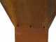 GRINGO B038 Wood-fired Barbecue - 4 Stainless Steel Cooking Plates - Frame in Weathering Steel