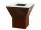 GRINGO B038 Wood-fired Barbecue - 4 Stainless Steel Cooking Plates - Frame in Weathering Steel
